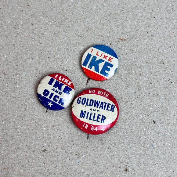 I Like Ike & Other Political Pinback Buttons Vintage - Picture 8 of 8